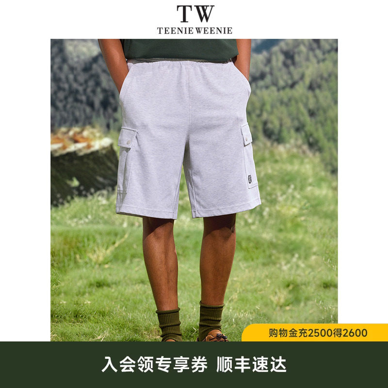 TeenieWeenie小熊男装美式复古透气宽松简约日常通勤潮流工装短裤