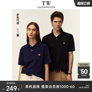 翻领休闲短袖 TeenieWeenie小熊男女同款 新款 凉感polo衫 t恤夏季
