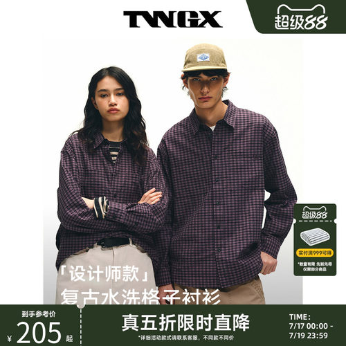 TeenieWeenie男复古通勤格子衬衫