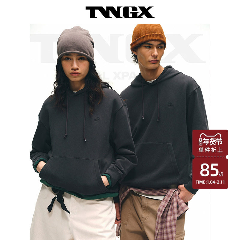 Teenie Weenie小熊男装美式休闲水洗做旧重磅高克重纯棉