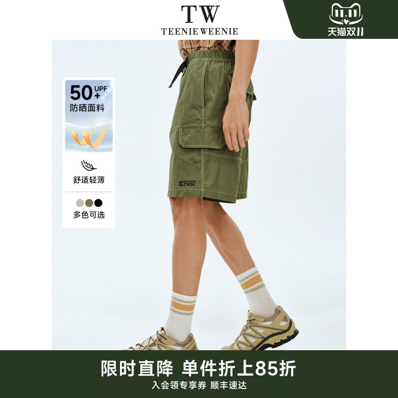 TeenieWeenie小熊男装短裤夏季新款简约宽松户外防晒工装裤