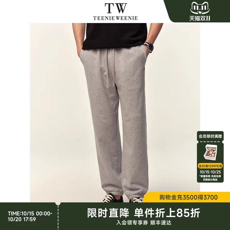 TeenieWeenie小熊男装束脚卫裤宽松运动美式长裤子男士通勤休闲裤