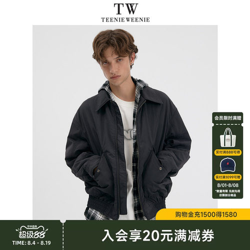TeenieWeenie小熊男装美式尼龙工装防风分割线冬季夹克棉服外套