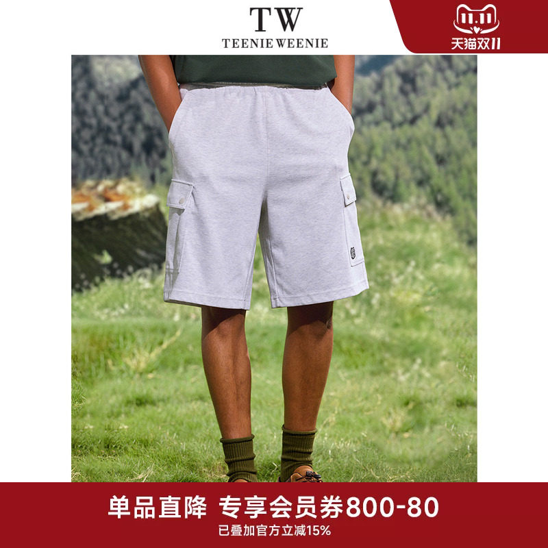 TeenieWeenie小熊男装美式复古透气宽松简约日常通勤潮流工装短裤