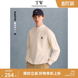 简约圆领学院活力时尚 新款 上衣 卫衣2025春季 TeenieWeenie小熊男装