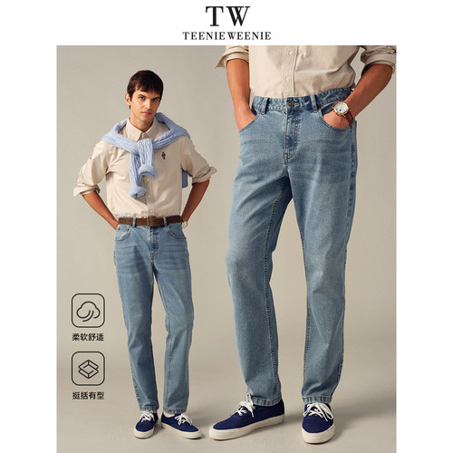 TeenieWeenie小熊男装直筒牛仔裤
