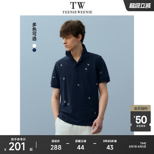 潮流翻领短袖 TeenieWeenie小熊男装 年夏季 时尚 休闲T恤 简约POLO衫