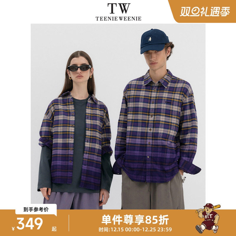 Teenie Weenie小熊男装日系文艺风渐变舒适柔软易打理格