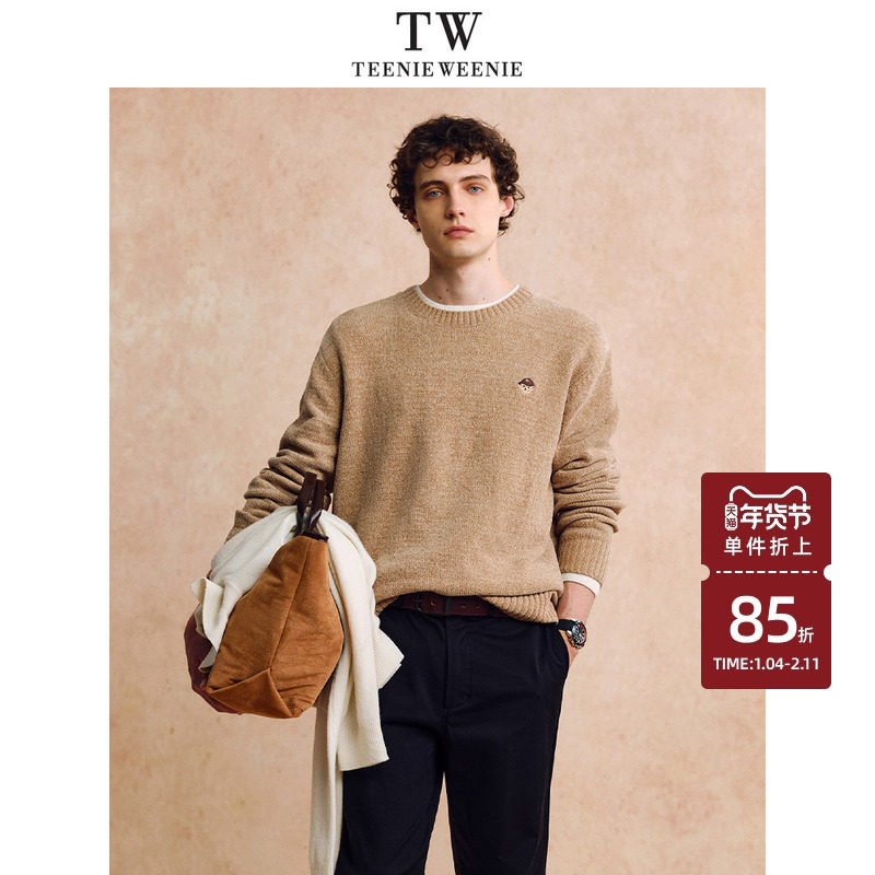 【新年穿搭】TeenieWeenie小熊男装柔软舒适保暖刺绣上衣