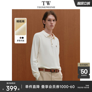 英伦老钱风POLO领上衣 TeenieWeenie小熊男装 毛衣2025夏季 新款 时尚