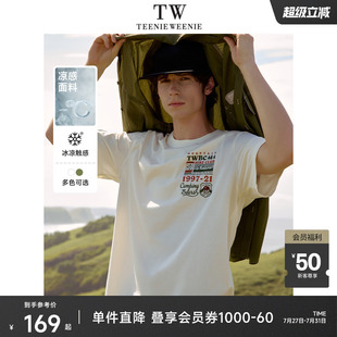 TeenieWeenie小熊男裝 上衣 休閑戶外出游短袖 涼感t恤純棉寬松美式
