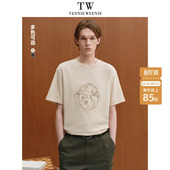 休闲运动贴布绣圆领短袖 新款 T恤 2025年夏季 TeenieWeenie小熊男装