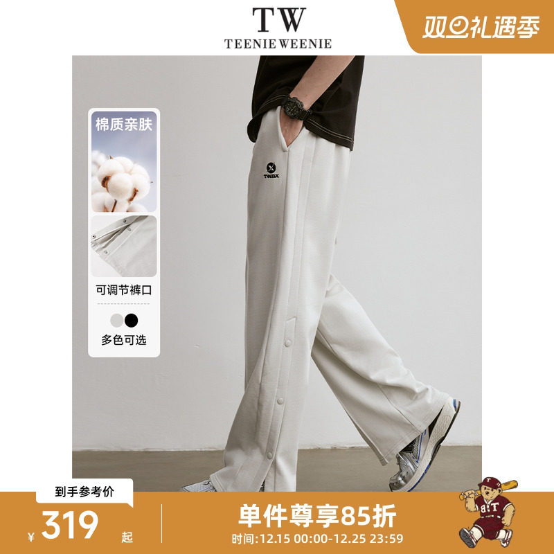 TeenieWeenie小熊男装简约时尚潮牌休闲裤春季宽松直筒卫