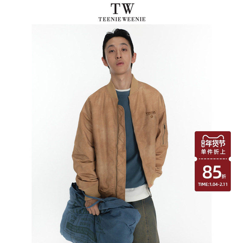 Teenie Weenie小熊男装美式休闲简约水洗纹理感宽松舒适