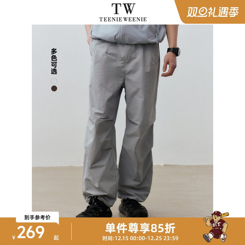 TeenieWeenie小熊男装秋季潮牌工装风休闲裤宽松直筒长裤