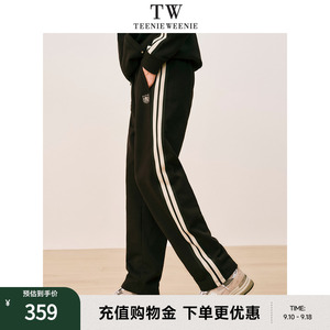 TeenieWeenie小熊男装简约休闲直筒卫裤运动长裤男士2023秋冬新款