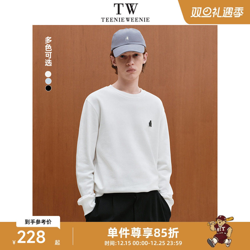 TeenieWeenie小熊男装卫衣2025夏季新款简约休闲运动