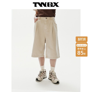 纯棉短裤 TeenieWeenie小熊男装 休闲宽松牛仔五分裤 新品 2026年夏季