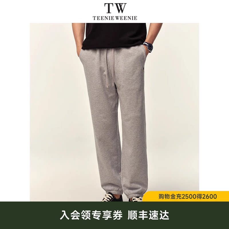 TeenieWeenie小熊男装束脚卫裤宽松运动美式长裤子男士通勤休闲裤