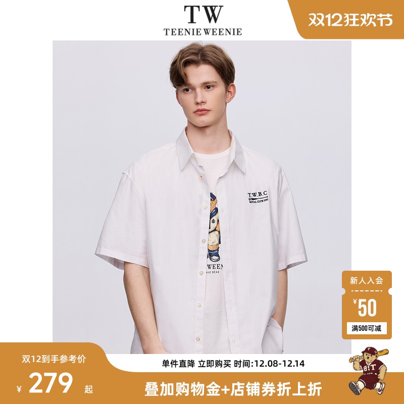 teenieweenie短袖衬衫翻领