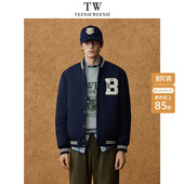 TeenieWeenie小熊男装 棒球领刺绣微宽松休闲羽绒服外套