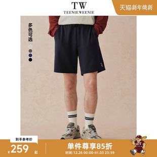 基础休闲简约刺绣潮流五分裤 2025夏新款 卫裤 TeenieWeenie小熊男装