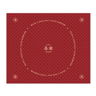 喜字桌布红色结婚用品中式茶几餐桌喜庆布置一次性精致装饰中国风
