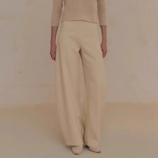 长裤 25PF早秋CULTA西班牙舒适亚麻休闲弯刀裤 安格集合店 CORTANA