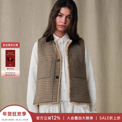 MARCHEN正反两穿保暖湖区马甲女