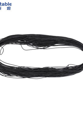 稳斯坦W5648(100米)黑色乳胶弹力绳松紧绳子皮筋绳圆松紧带黑色2m