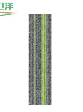 卫洋WYS-1982拼接地垫25*100cmPVC底-绿色办公室酒店商用满铺条纹