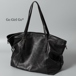 大容量松驰复古单肩斜挎通勤包 Go旷野时代软皮托特包新款 Girl