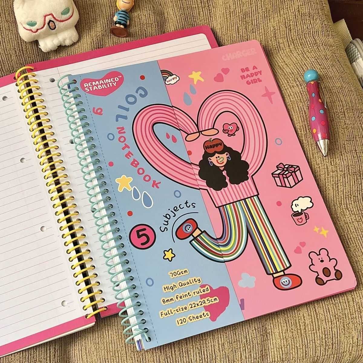 学生美式多巴胺粉色线圈本