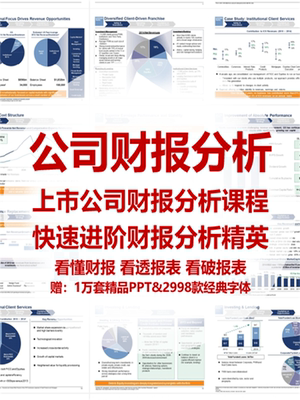 2024年财报分析上市公司财报分析 报表陷阱舞弊分析实务视频课程