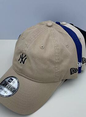 韩国NEW Era纽亦华940炭灰色MLB小标软顶棒球帽洋基队NY道奇LA帽