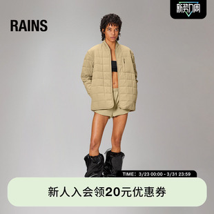 Rains 19400 绗缝棉服轻薄夹克户外秋冬通勤百搭简约男女Giron