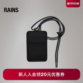 Rains 16780 Badge 三卡槽带挂绳时尚 卡夹挂脖工作证夹工作牌Card