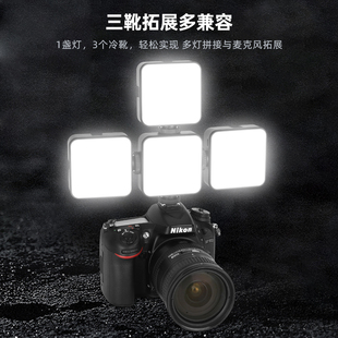 迷你补光灯拍照直播抖音摄影灯手持led打光灯手机相机单反通用