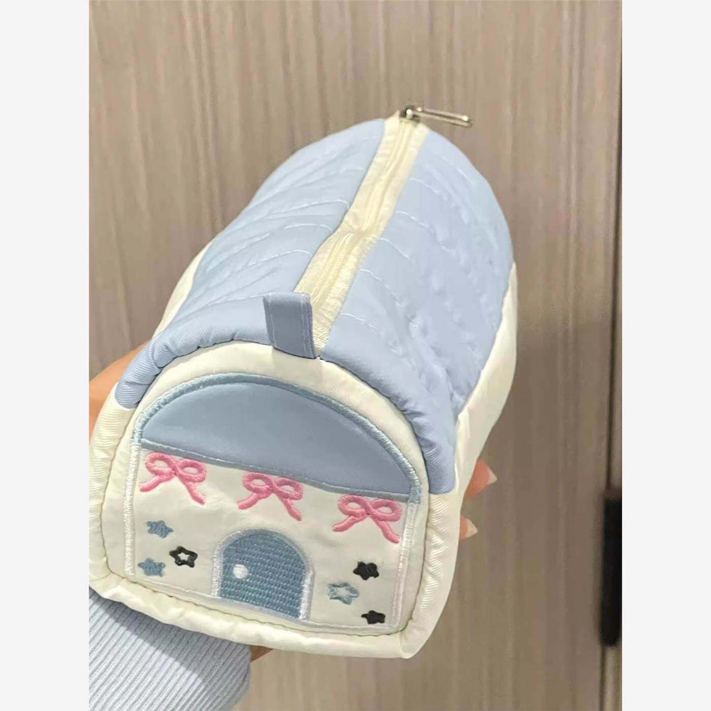 奶油小屋笔袋高颜值学生大容量笔袋高颜值ins风文具收纳袋铅笔盒