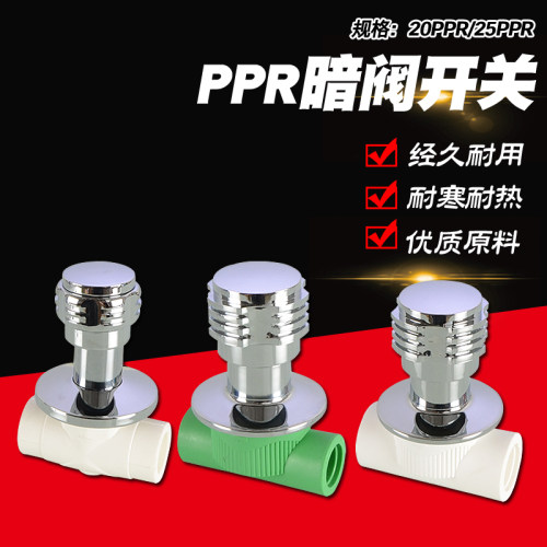 暗装6分家用快开入墙配件ppr水管
