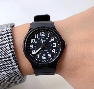 卡西欧男女学生考试静音指针表 防水考研考公石英表 MQ-71/24