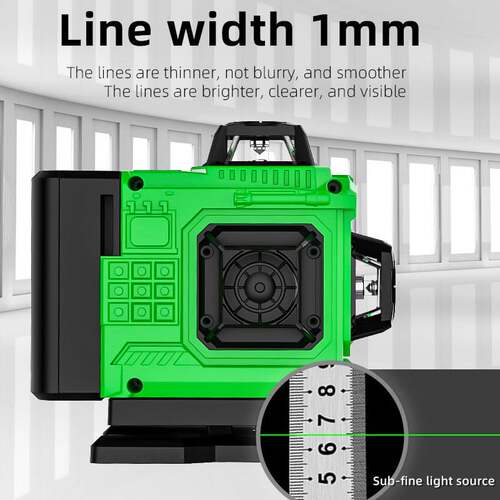 4D16线绿光贴地仪户外强光高精度迷你激光水平仪 laser level
