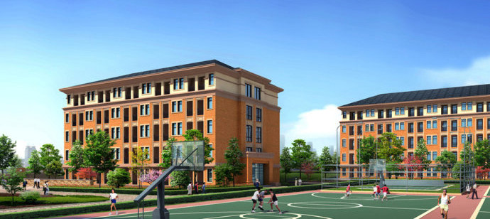 学校教学楼建筑外观设计效果图大学校园学校风光培训中心学校建筑