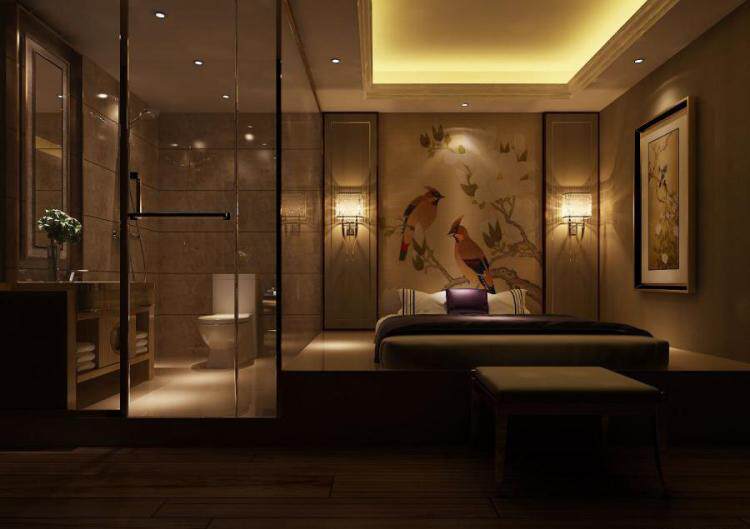 足疗会所设计效果图 足疗包厢足浴会所按摩包间休息包间