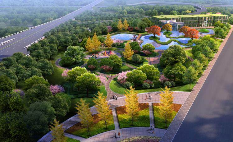 公园园林景观设计效果图 生态公园生态湿地生态公园动画自然风光