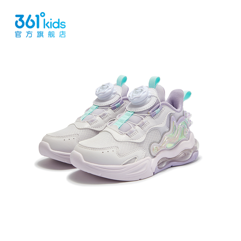 361女童旋钮扣休闲鞋网面新品2025春秋中小童气垫运动鞋K82514807