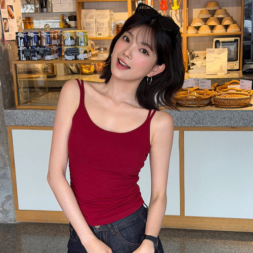 TOANDFRO / 2026春夏简约复古双肩带背心女复古港风吊带