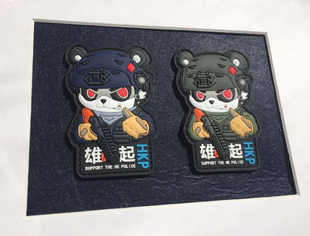 正品 速龙小队PTU士气章 PVC魔术贴 ourworkshop熊猫HKP