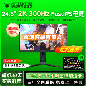 antgamer蚂蚁电竞ANT253PQ 24.5英寸2K300Hz高刷显示器氧化物技术