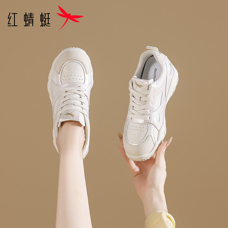 红蜻蜓女鞋2026春季新款韩版潮流爆款超火厚底时尚百搭休闲运动鞋,女鞋,时尚休闲鞋,淘宝优惠券,粉丝福利购,淘宝优惠卷